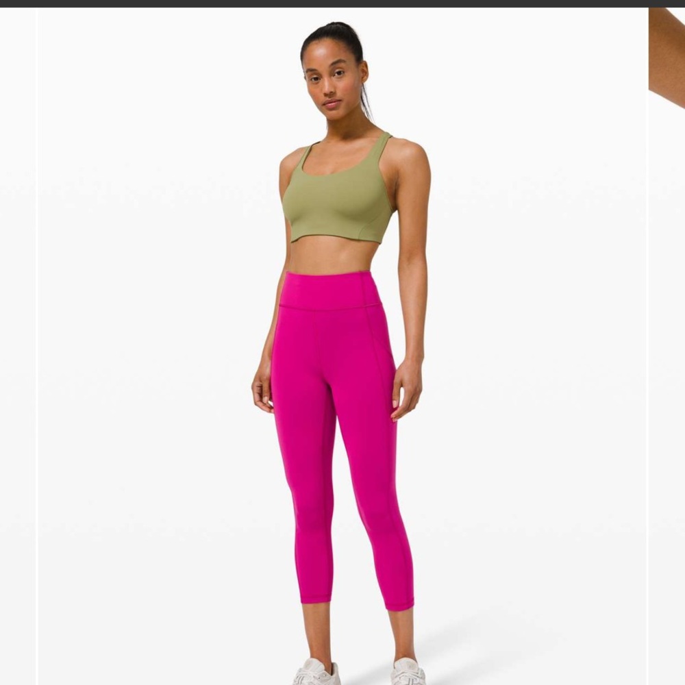 Lululemon Invigorate High-Rise Crop Leggings 23" Ripened Raspberry Pink
